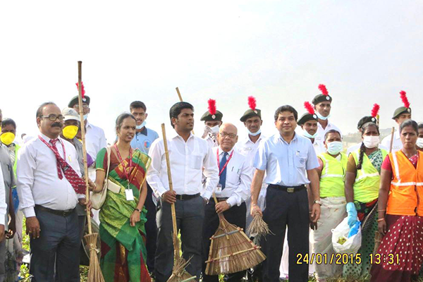 Swachh Bharat - beach clean up campaign